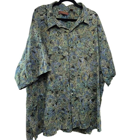 Tori Richard Lot of 4 100% Cotton Lawn Button Up Shirt Men Size 5XB Tropical - Picture 11 of 16